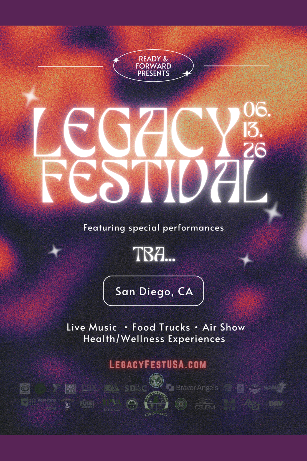 Legacy Fest 2026 — event poster
